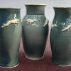 BLUE 7 INCH VASES